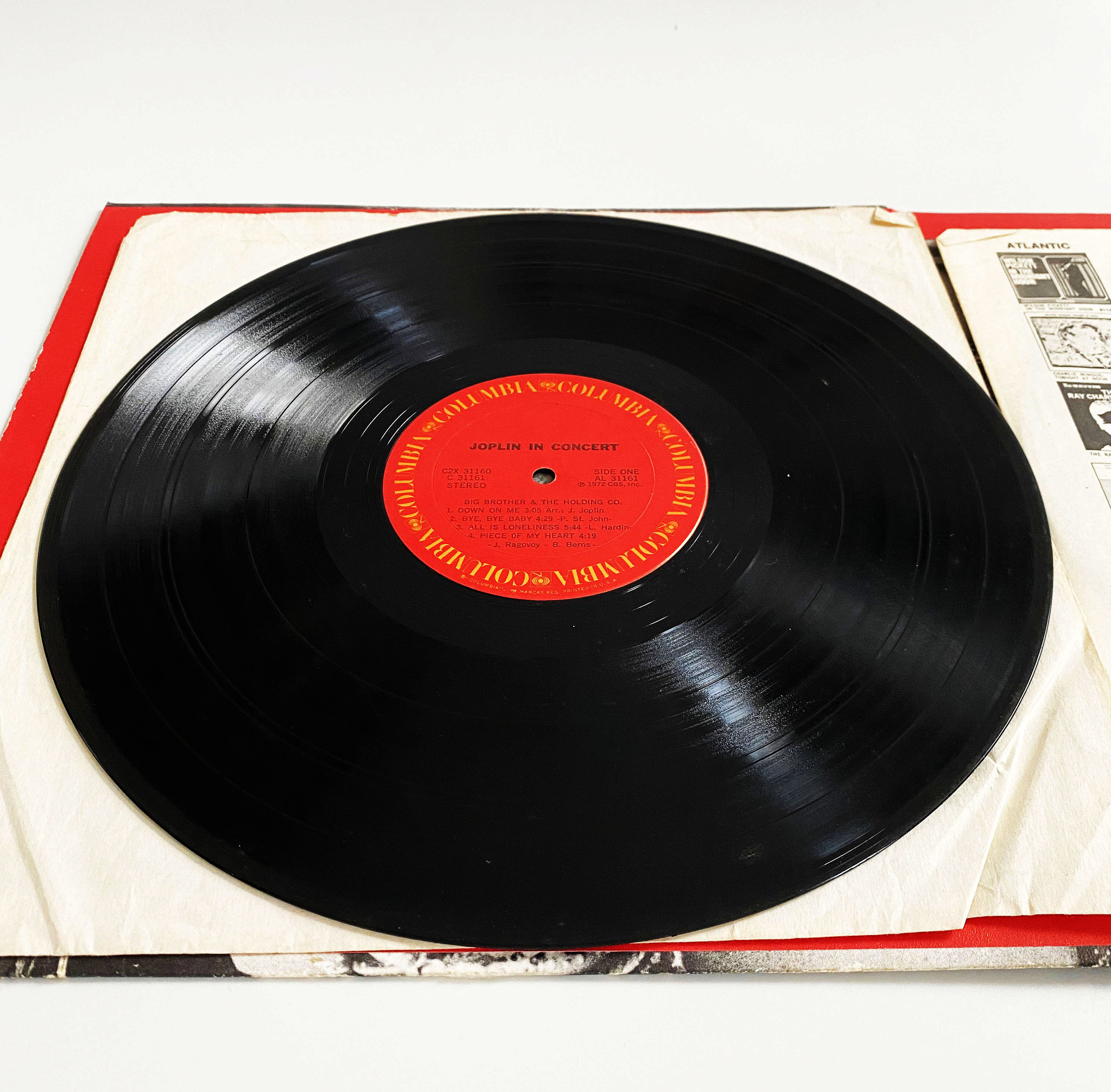 Vintage Original Janis Joplin in Concert Live Vinyl Album Record
