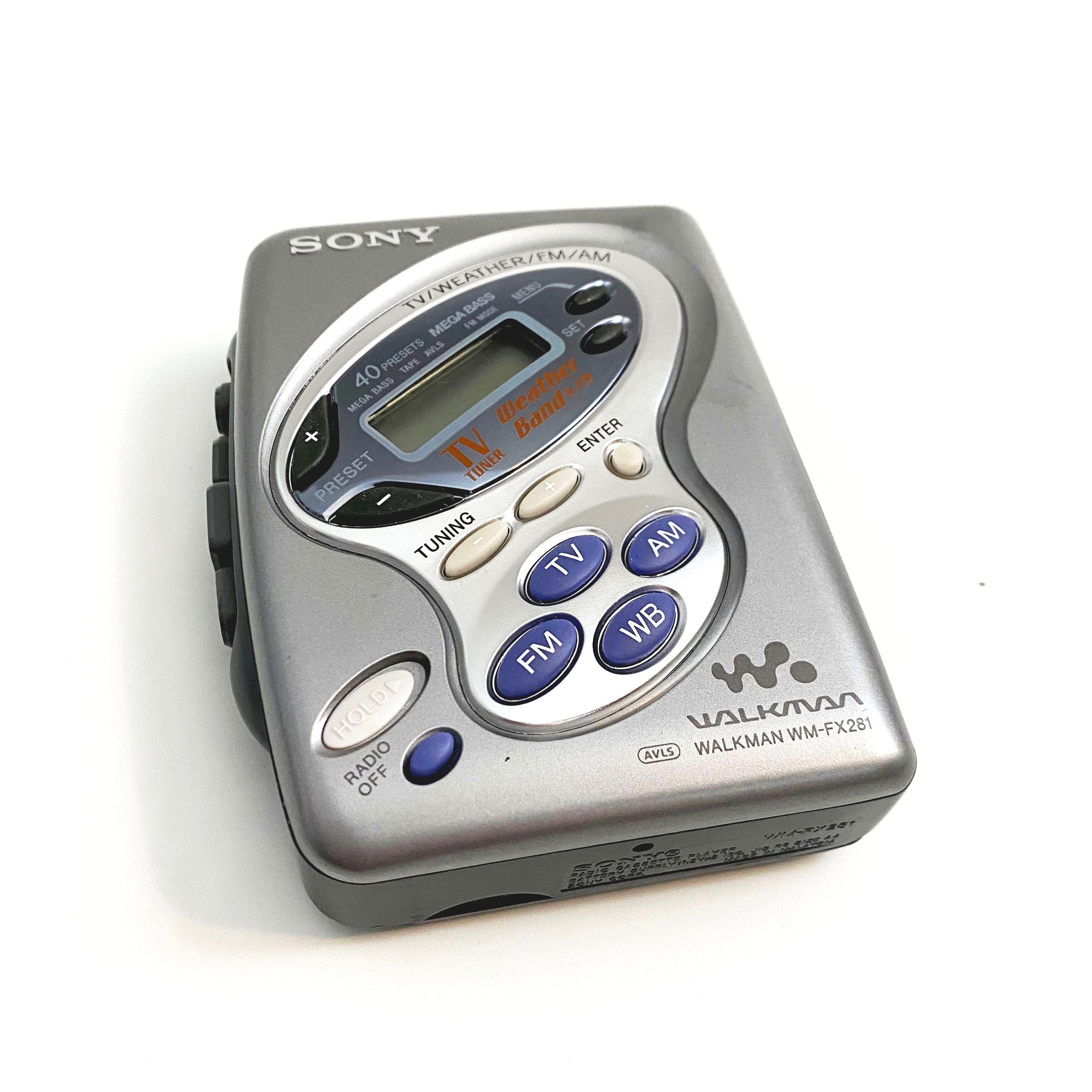Vintage Sony Walkman WM-FX281 Cassette Tape Am/fm Radio TV Vintage Sony Walkman WM-FX281 Cassette Tape Am/fm Radio TV