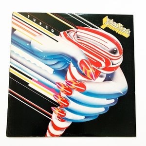 Vintage Judas Priest Turbo Album Vinyl LP Record Original 80s 12&quot; Turbo Lover