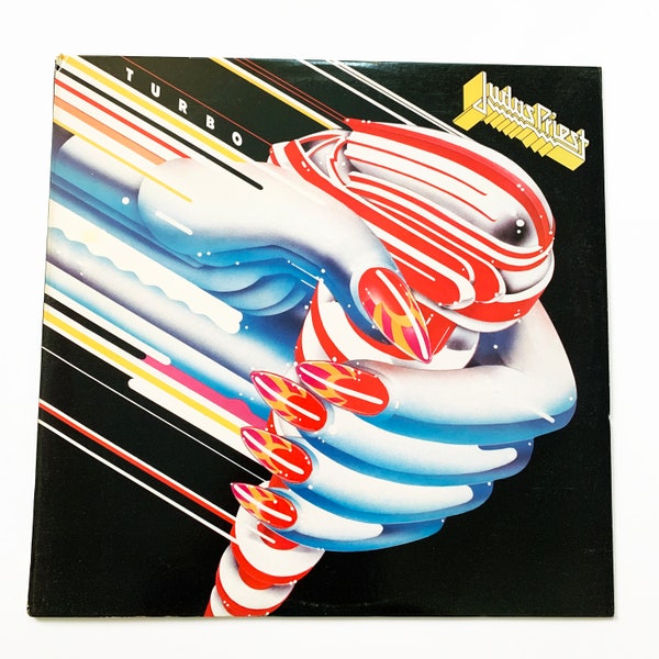 Vintage Judas Priest Turbo Album Vinyl LP Record Original 80s 12" Turbo Lover
