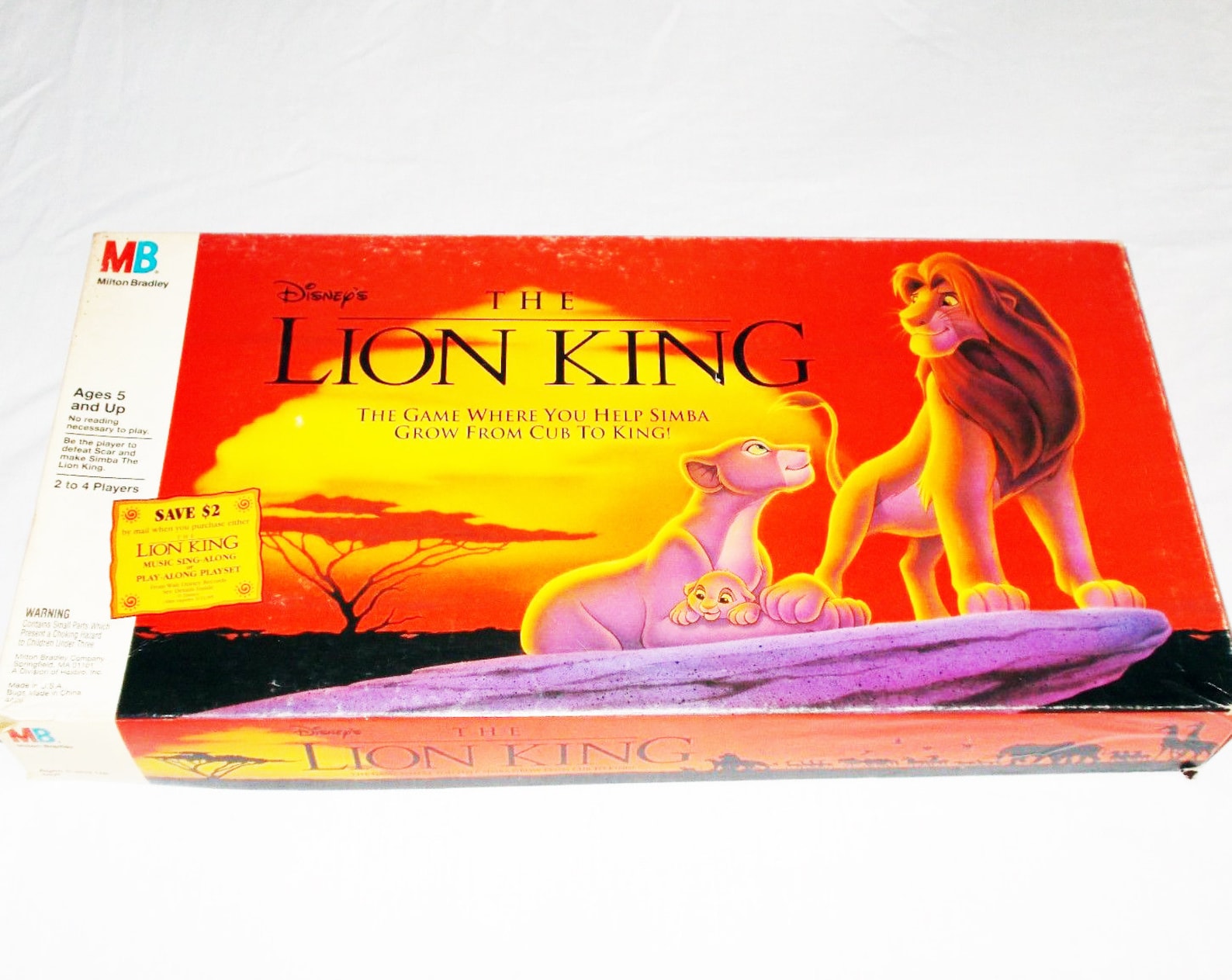 Vintage The Lion King Board Game Complete 1993 Milton Bradley Etsy