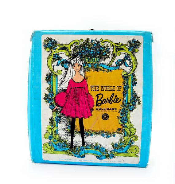 Barbie Doll Case Vintage 1968 Mattel Travel Closet Carrying Case