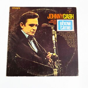 Vintage Johnny Cash And The Tennessee Two Show Time Album Vinyl LP Record 12&quot; Original 1973
