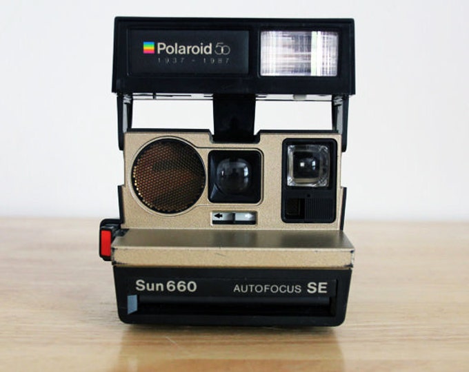 Polaroid Sun 660 50th Anniversary Edition AF SE Instant Film Camera Etsy