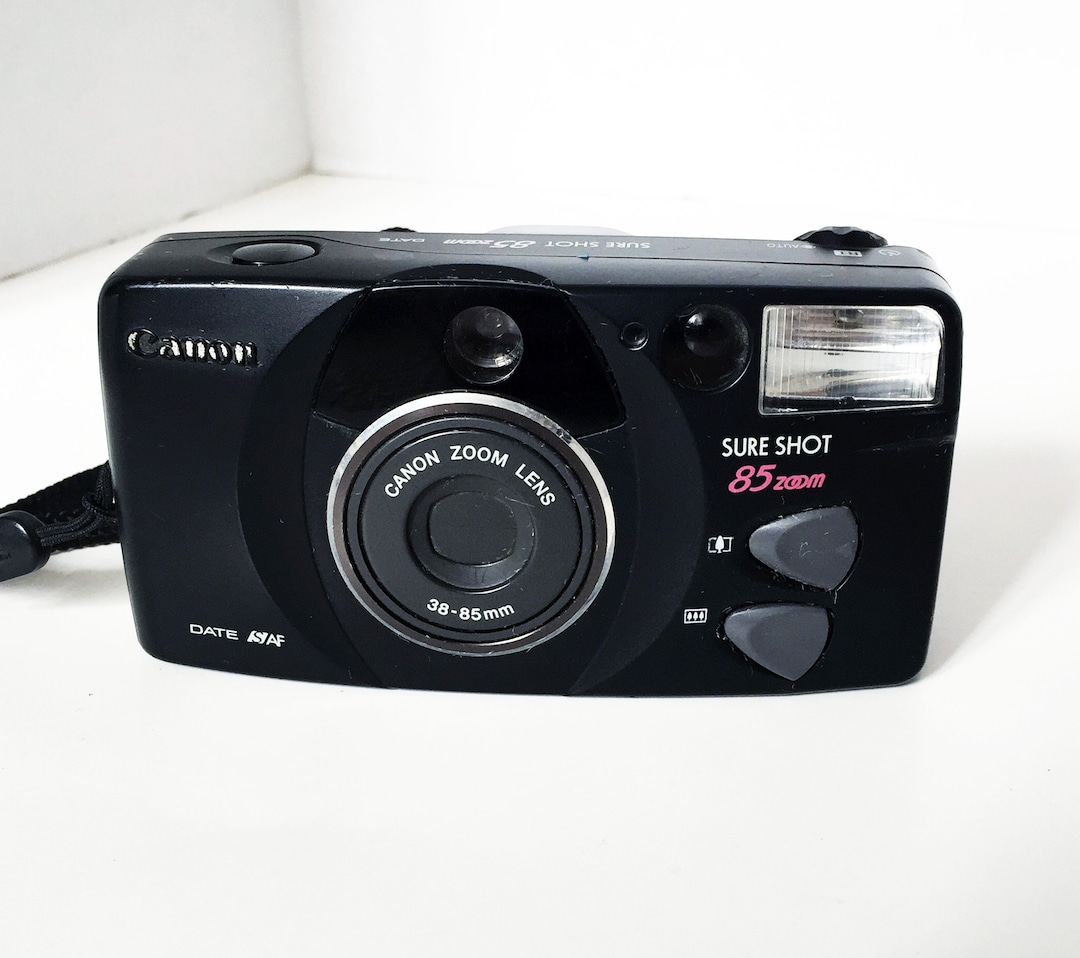 Vintage Canon Sure Shot 85 Zoom 3885mm Tested Works Sureshot 35mm Film Camera Etsy