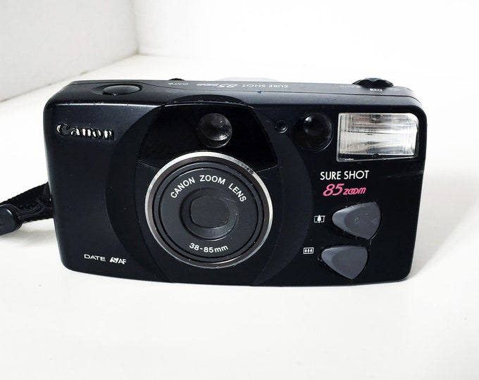 Vintage Canon Sure Shot 85 Zoom 3885mm Tested Works Sureshot 35mm Film Camera Etsy