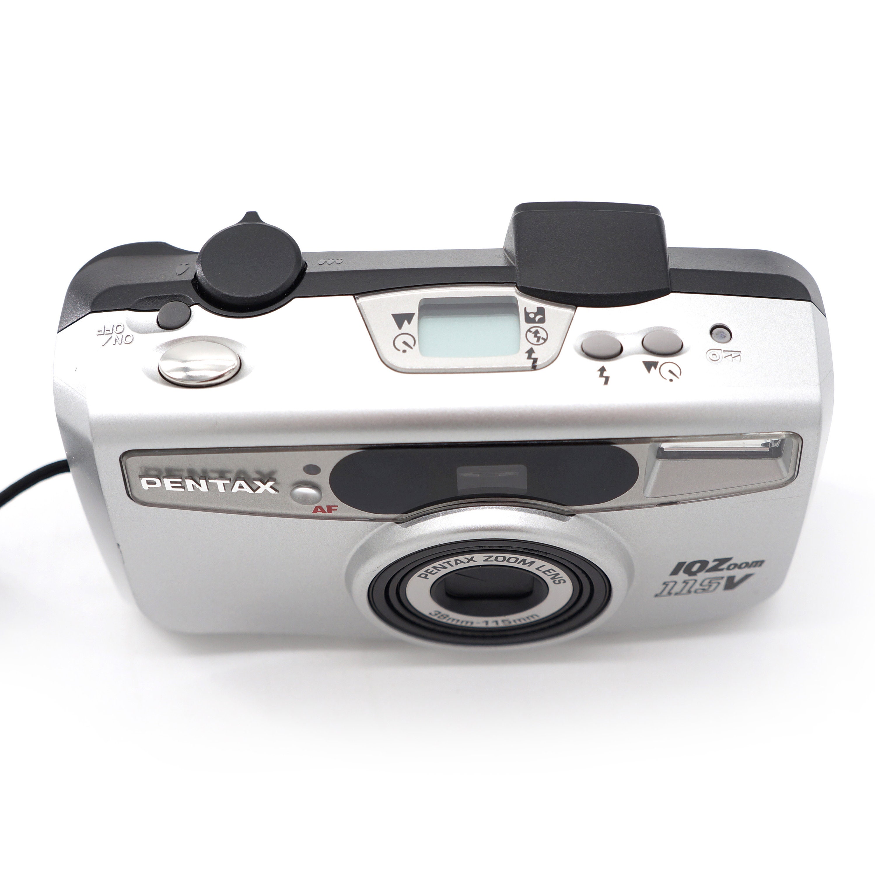 Vintage Pentax IQ Zoom 115V Camera 35mm Film Point and Shoot 38mm
