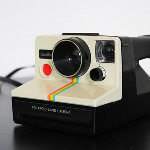 Vintage Polaroid Rainbow Sx-70 Onestep One Step Instant Land Camera White Sx70 image 3