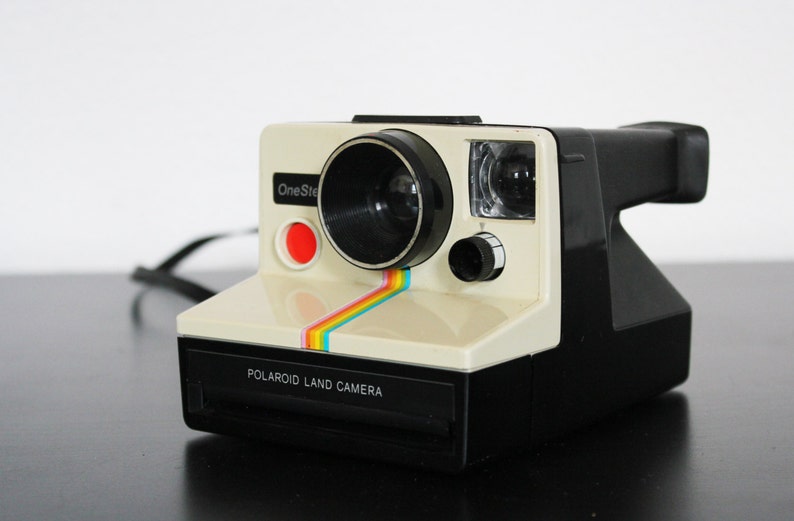 Vintage Polaroid Rainbow Sx-70 Onestep One Step Instant Land Camera White Sx70 image 3