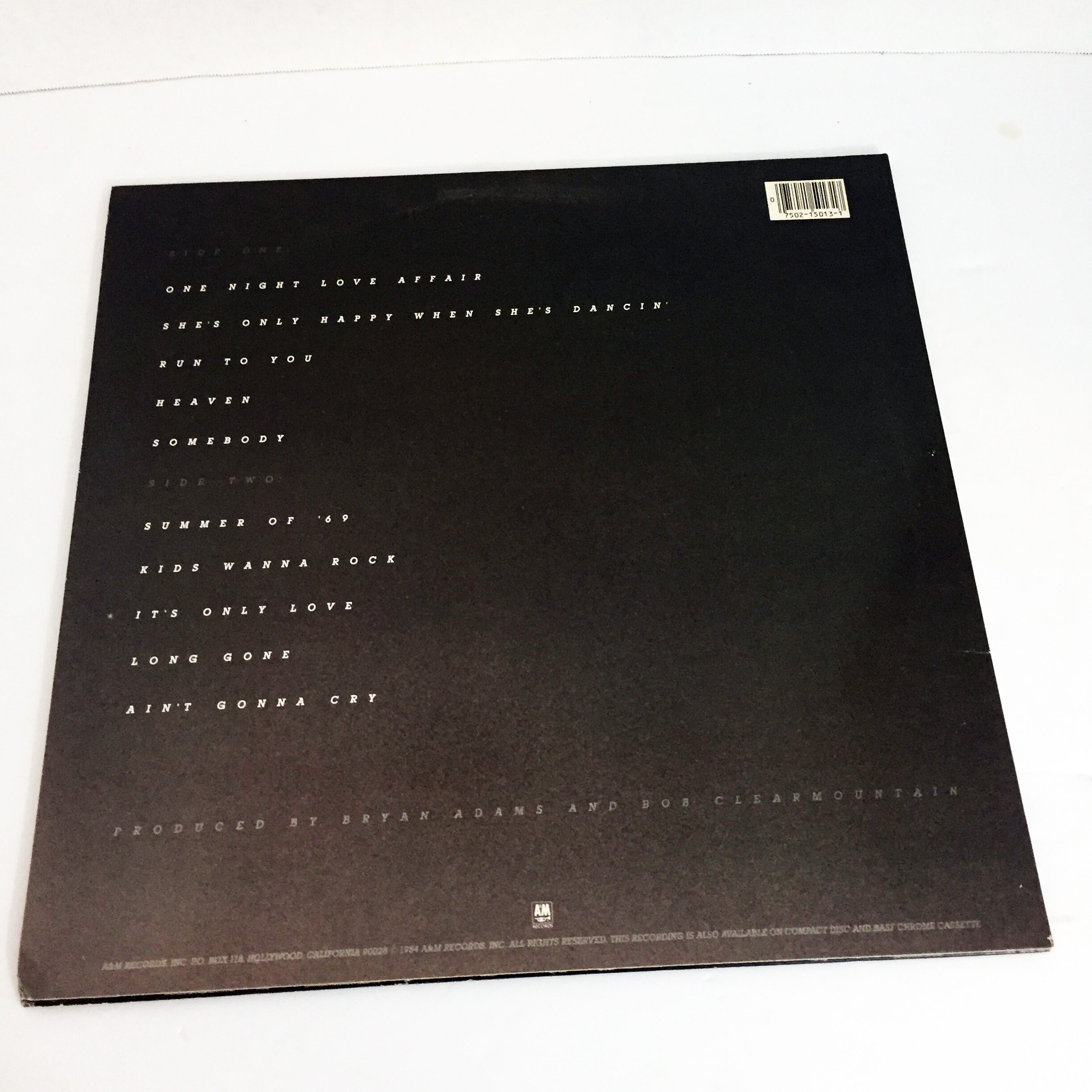 レコード　ブライアンアダムス Bryan Adams ブライアン・アダムス/CA,USA 1985 & more