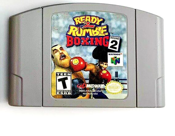 Vintage Ready 2 Rumble Boxing Round 2 Nintendo 64 Tested Works N64