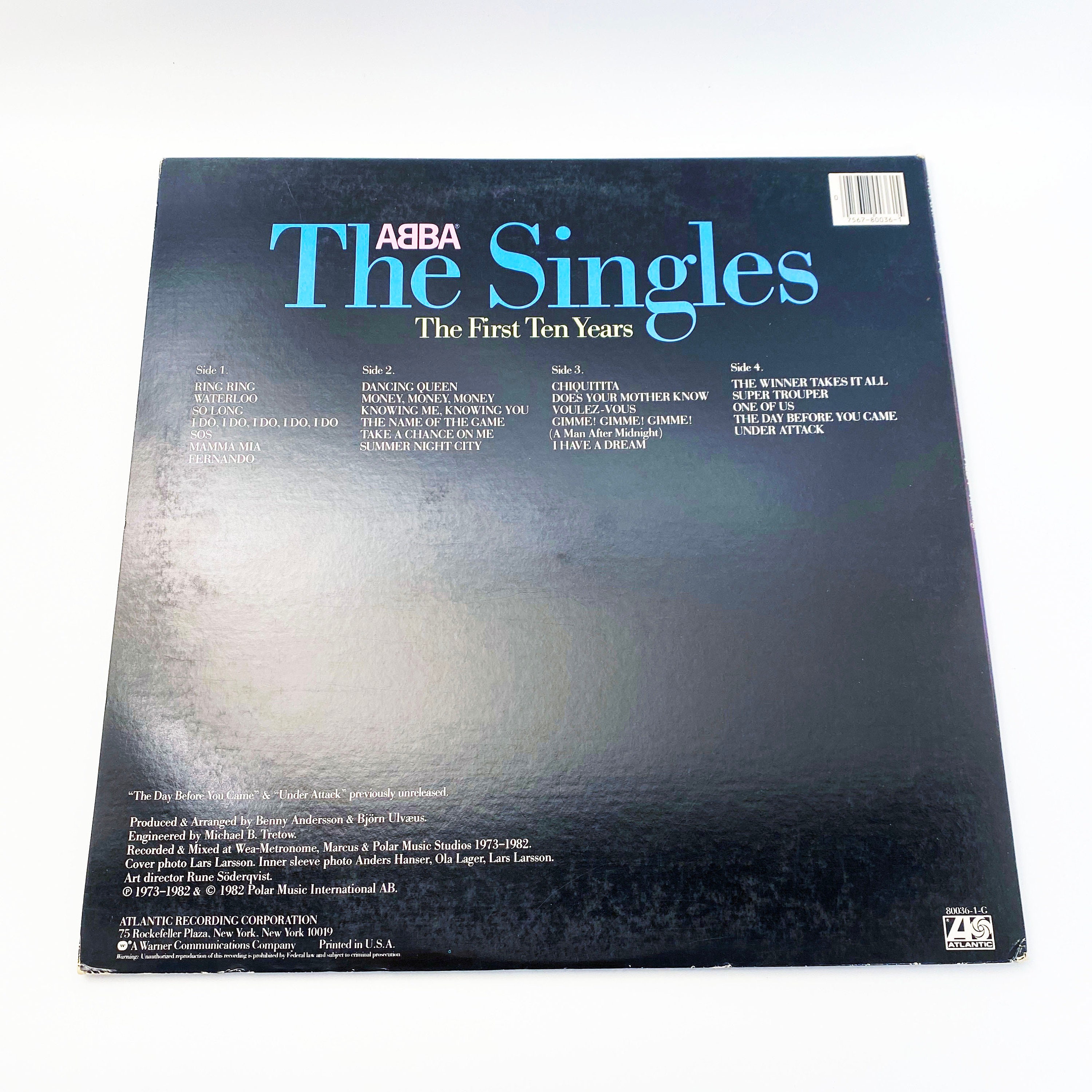 Vintage ABBA the Singles the First Ten Years LP Record Vinyl 12