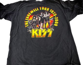 Vintage KISS the Farewell Tour 1973-2000 Authentic 2000s Y2k