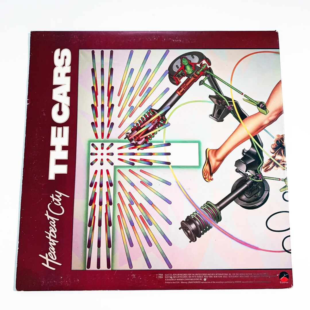 Vintage the Cars Heartbeat City Vinyl LP Record Album 12