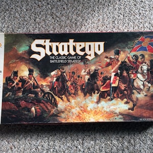 Vintage Stratego Board Game by Milton Bradley 100% Complete 1980s Games 80s Toys Military