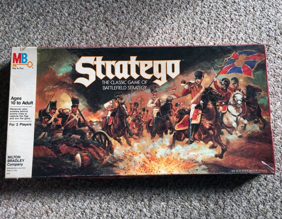 Vtg Stratego , Board Game 1986 , Milton Bradley 4916 Xs Military