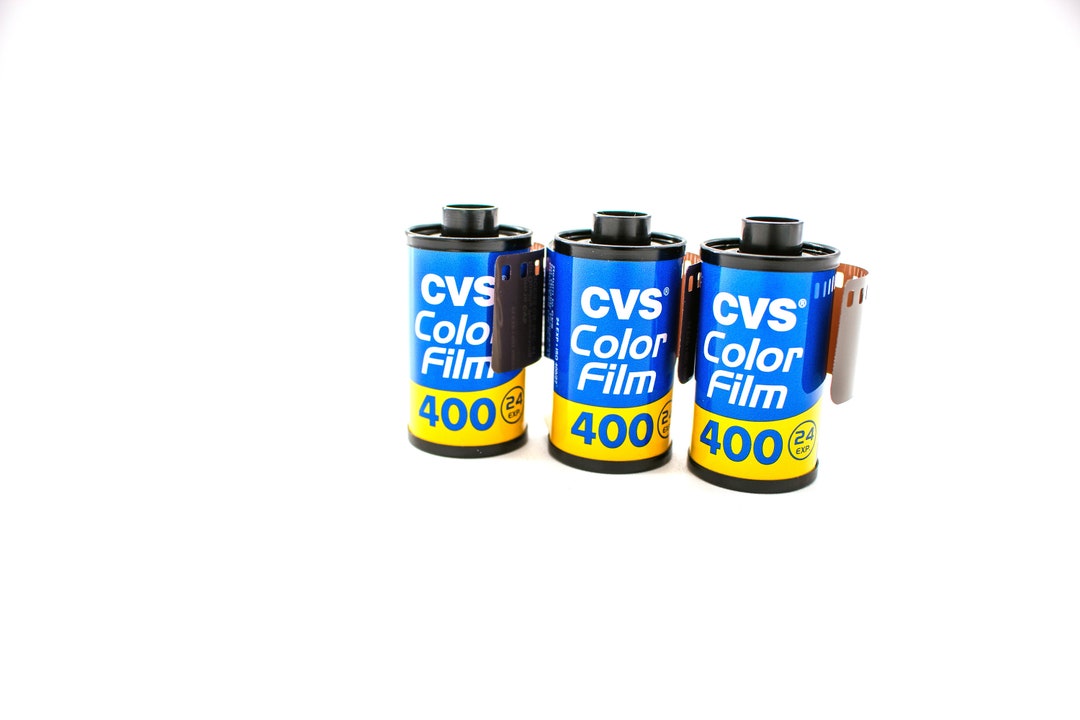 3 Rolls 400 24 Exposures CVS Color 35mm Film Print Camera Expired Film
