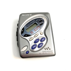 Vintage Sony Walkman WM-FX281 Cassette Tape Am/Fm Radio TV Weather Band Works Silver Wmfx281 Weather TV