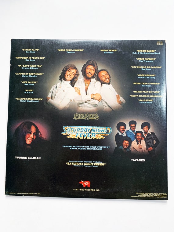 Vintage Saturday Night Fever Movie Soundtrack Motion Picture LP