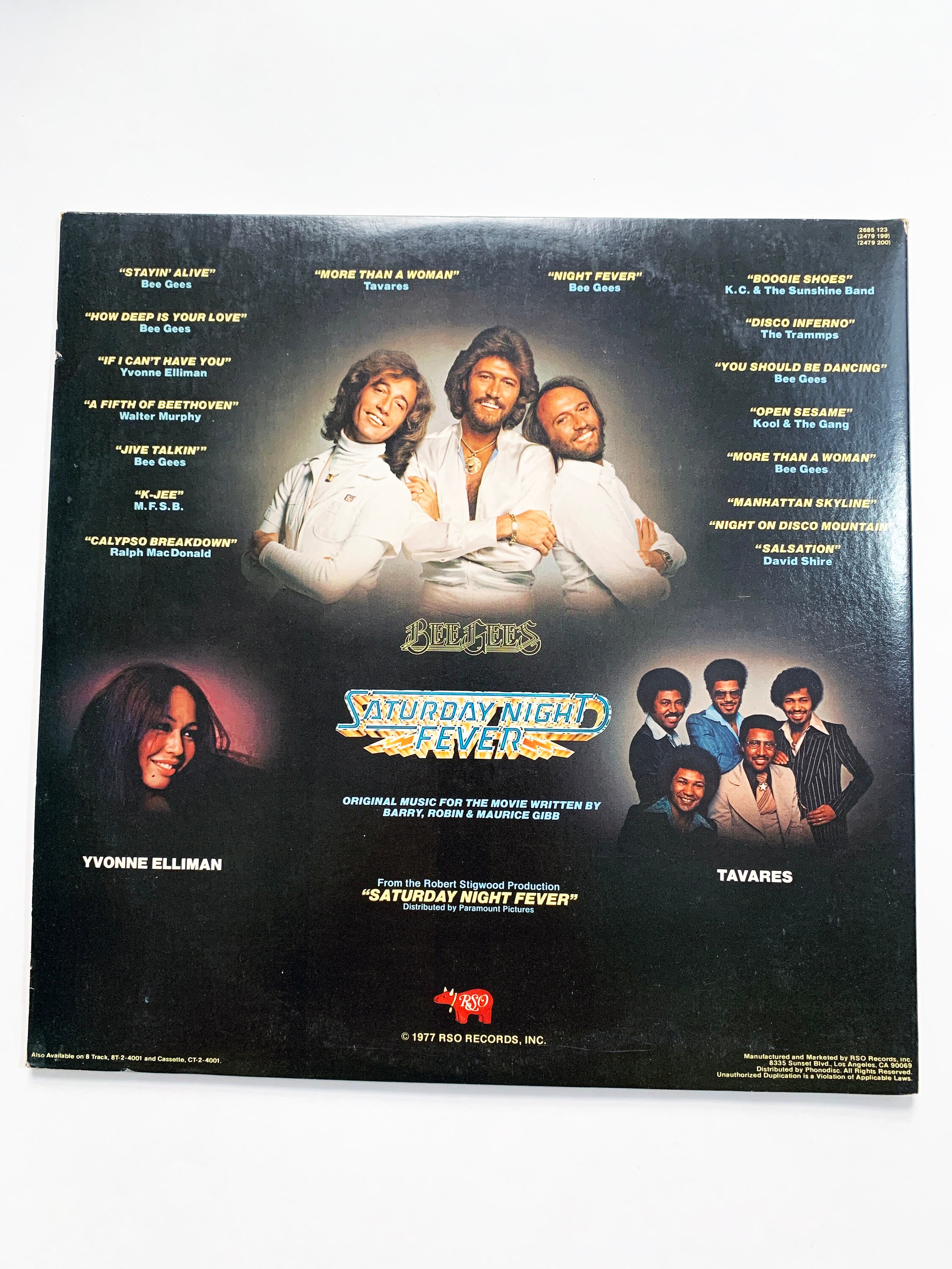 Vintage Saturday Night Fever Movie Soundtrack Motion Picture LP