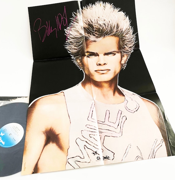 Vintage Billy Idol Don't Stop Single With 22x 33 Poster LP