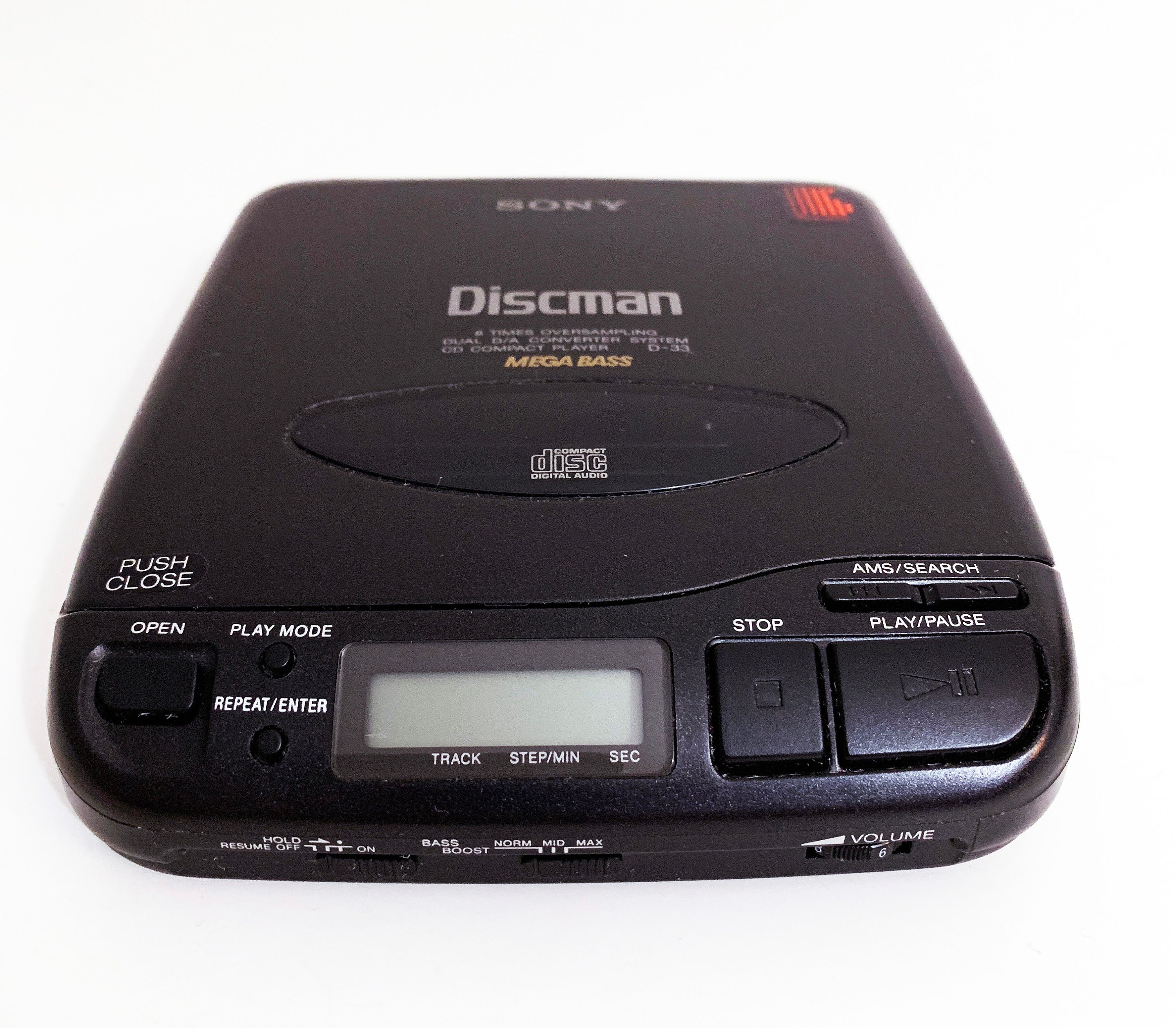 SONY Discman D-33 CDプレーヤー Vintage Sony Discman D-33 Portable CD Compact Disc Player