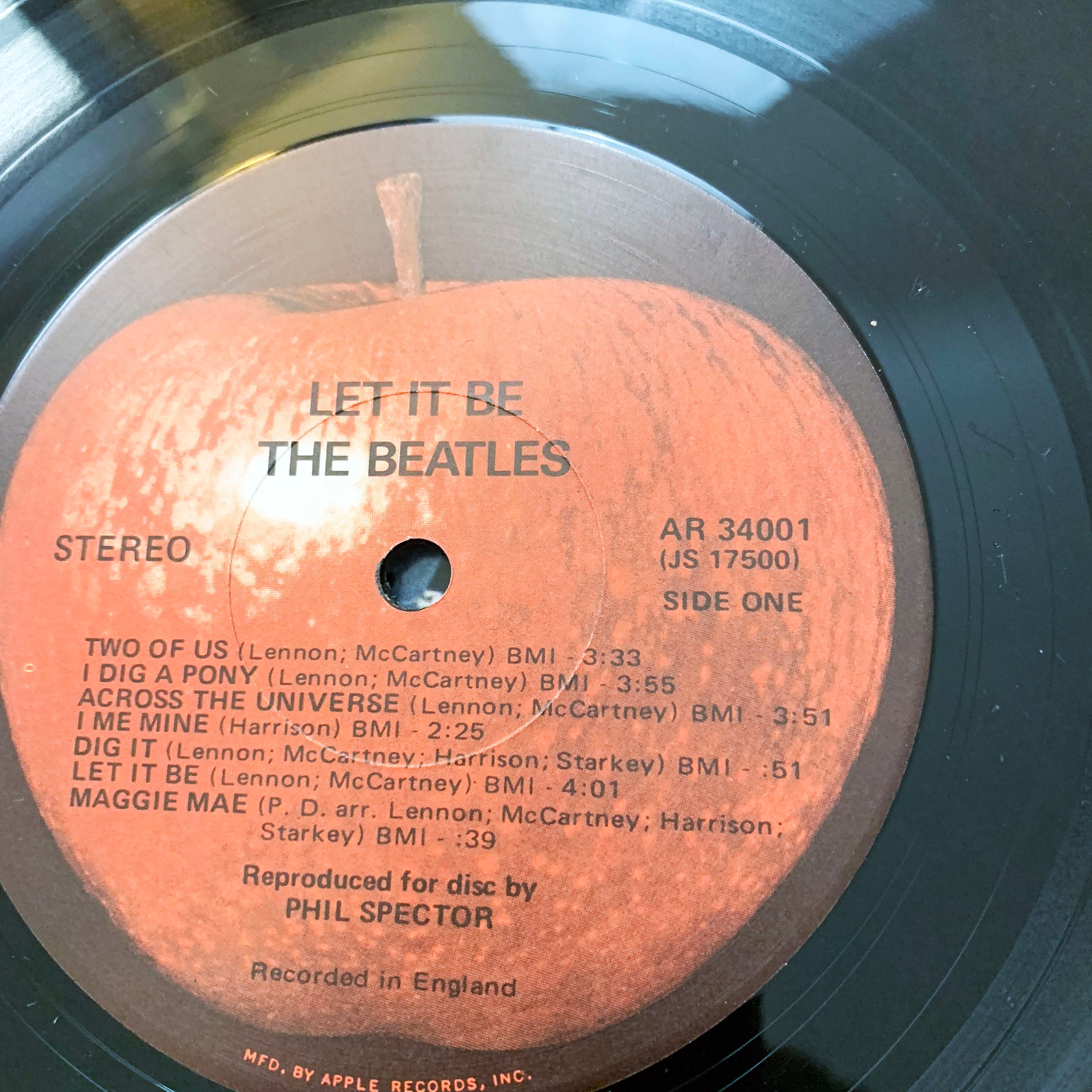 The Beatles Vinyl Album: Vintage 1970 Let It Be LP Record, Classic