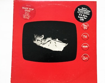 Vintage Iggy Pop TV Eye Live LP Record Vinyl Album 1977 Punk Rock 70s David Bowie