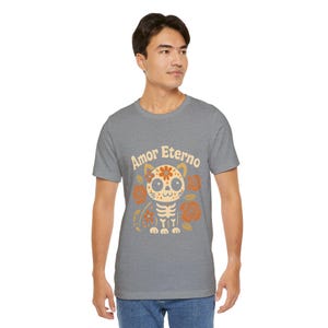 Amor Eterno Cat T-Shirt: Día de los Muertos Sugar Skull Tee image 8
