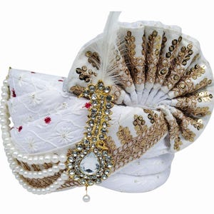 Handmade Wedding Turban for Men - Traditional Indian Pagdi
