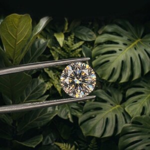 Round Brilliant Moissanite Loose Stone VVS1, GRS Certified, Loose Gemstone for Custom Jewelry Making