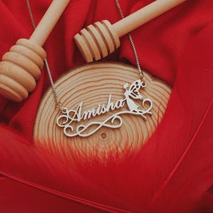 Fairy Tail Name Necklace – Personalized Anime Jewelry – Custom Name Pendant – Otaku Gift for Her – Magic Inspired Necklace
