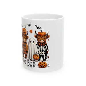 Halloween Ceramic Mug: Spooky Witch Brew Coffee Cup