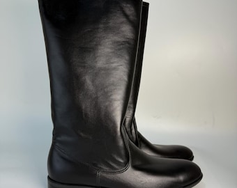Mens Leather Boots Handmade, Black Boots, Historical Style Boots, Custom Leather Boots, Mens Shoes, Personalized Footwear