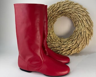 Botas de cuero para hombre, estilo tradicional de danza cultural, con suela dividida, estilo cosaco hopak para actuaciones folclóricas.