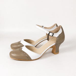 Black Leather Mary Jane Shoes Women, Handmade Closed Toe Low Heel Pumps, Ankle Strap Everyday Work Shoes, Custom Footwear image 10