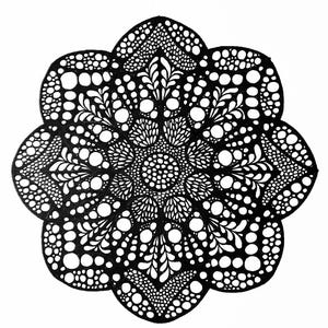 NeuroArt, Sacred Geometry,and Zentangle Mandala Coloring Page #3