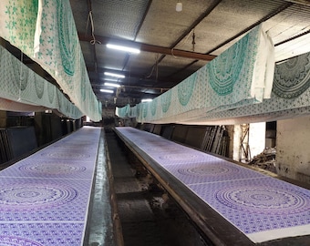 Hand Tie-Dyed Mandala Rayon Sarong, Beach Cover-Up, Swimwear Wrap