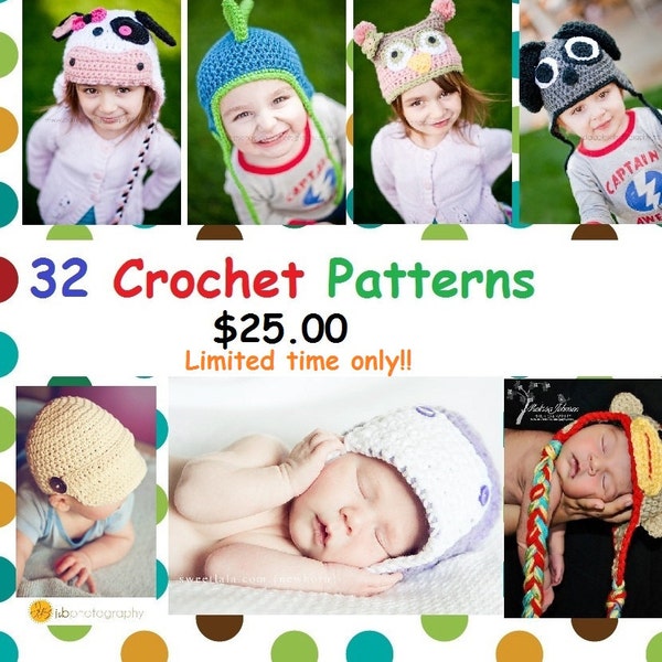 32 Crochet Patterns for 25.00