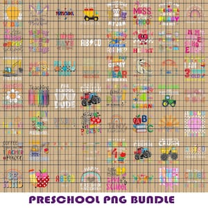 80+ Preschool PNG Bundle, Watch Out Preschool Here I Come Png, Watch Out Pre-K, First Day of School Png file, Back to School Gift