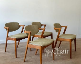 Silla Z moderna de mediados de siglo, silla de comedor de madera de roble, silla minimalista escandinava con asiento tapizado, sillón de estilo vintage.