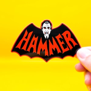 Hammer Christopher Lee Dracula Horror 4" Vinyl Sticker