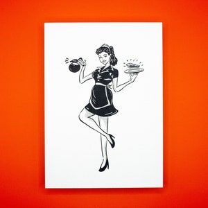 Twin Peaks Shelly Johnson Pin-up - 5x7 Print