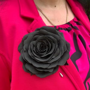 Rose Brooch Pin - Large Floral Corsage - Statement Flower Brooch for Clothing, Gift for Her