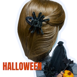Halloween Witch Hat with Spider – Hair Clip or Headband