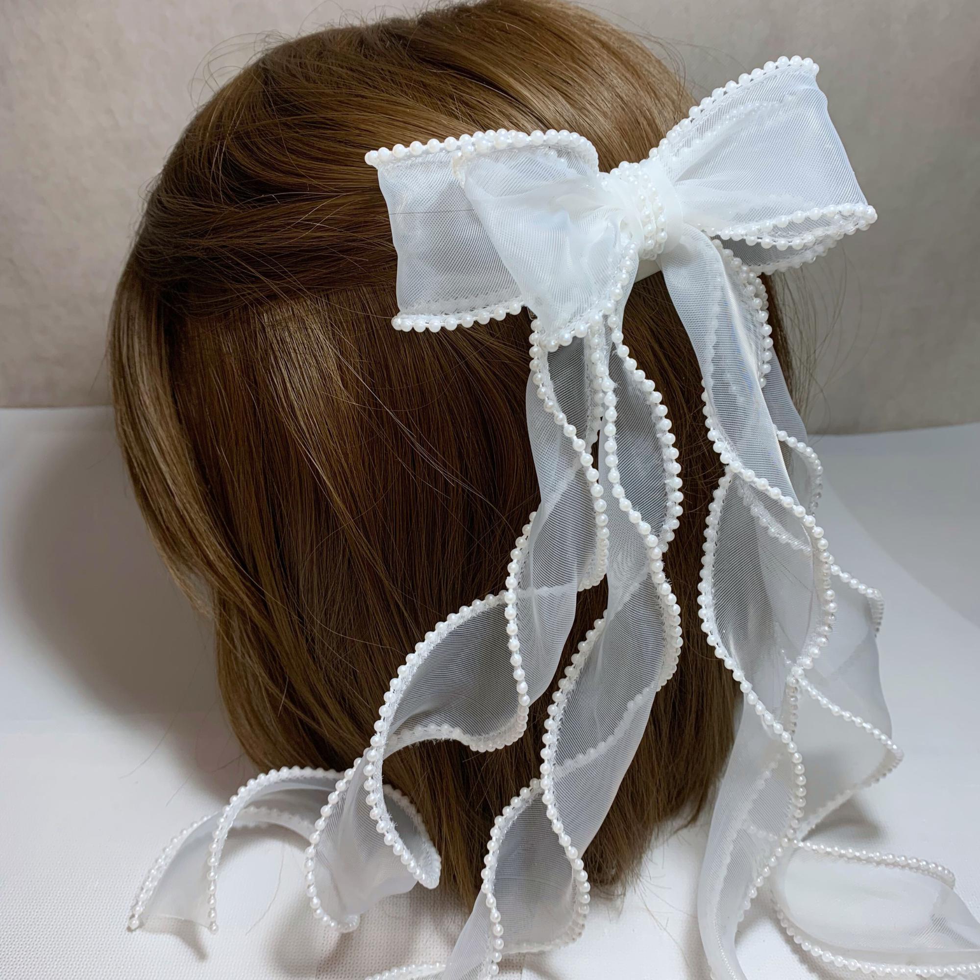 30 Fiocchi Per Capelli In Pizzo E Grosgrain – 8 Cm, 20 Colori – Ideali Per Bomboniere E Creazioni