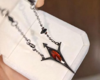 Love and Deep Space Sylus Abyss Master Necklace, Sylus Necklace Chain Collection Jewelry Decoration Gifts,Anime Necklace,Anime accessories.