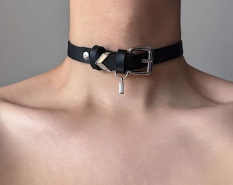 Love and Deep Space Sylus Necklace: Adjustable Black Collar, COSPLAY, Fan Art.