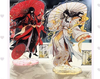 Xie Lian & Hua Cheng  10cm Acrylic Stand,Heaven Official's Blessing Character Umbrella Stands
