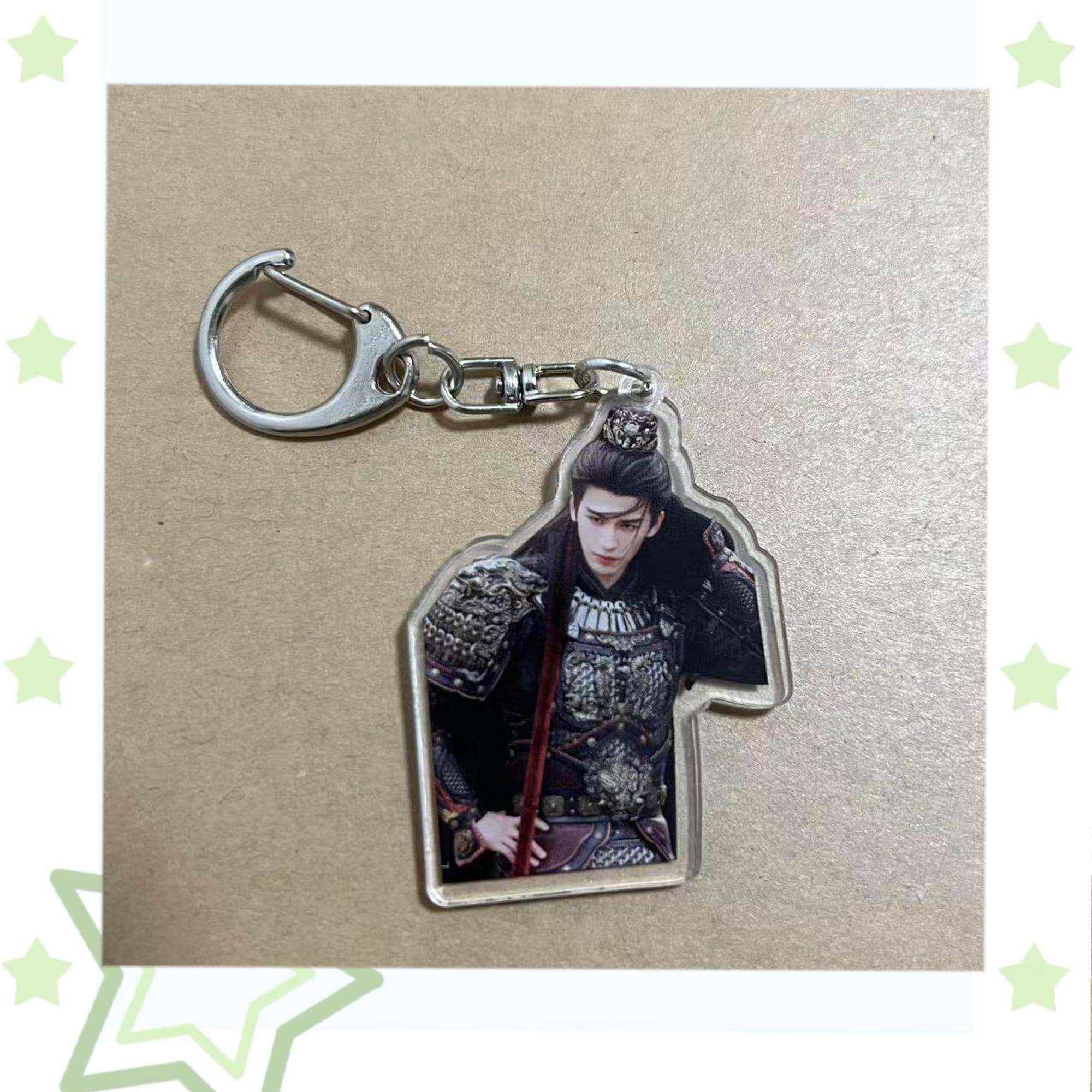 Xie Zheng Ancient General Style Keychain,pursuit of Jade 5cm Charm